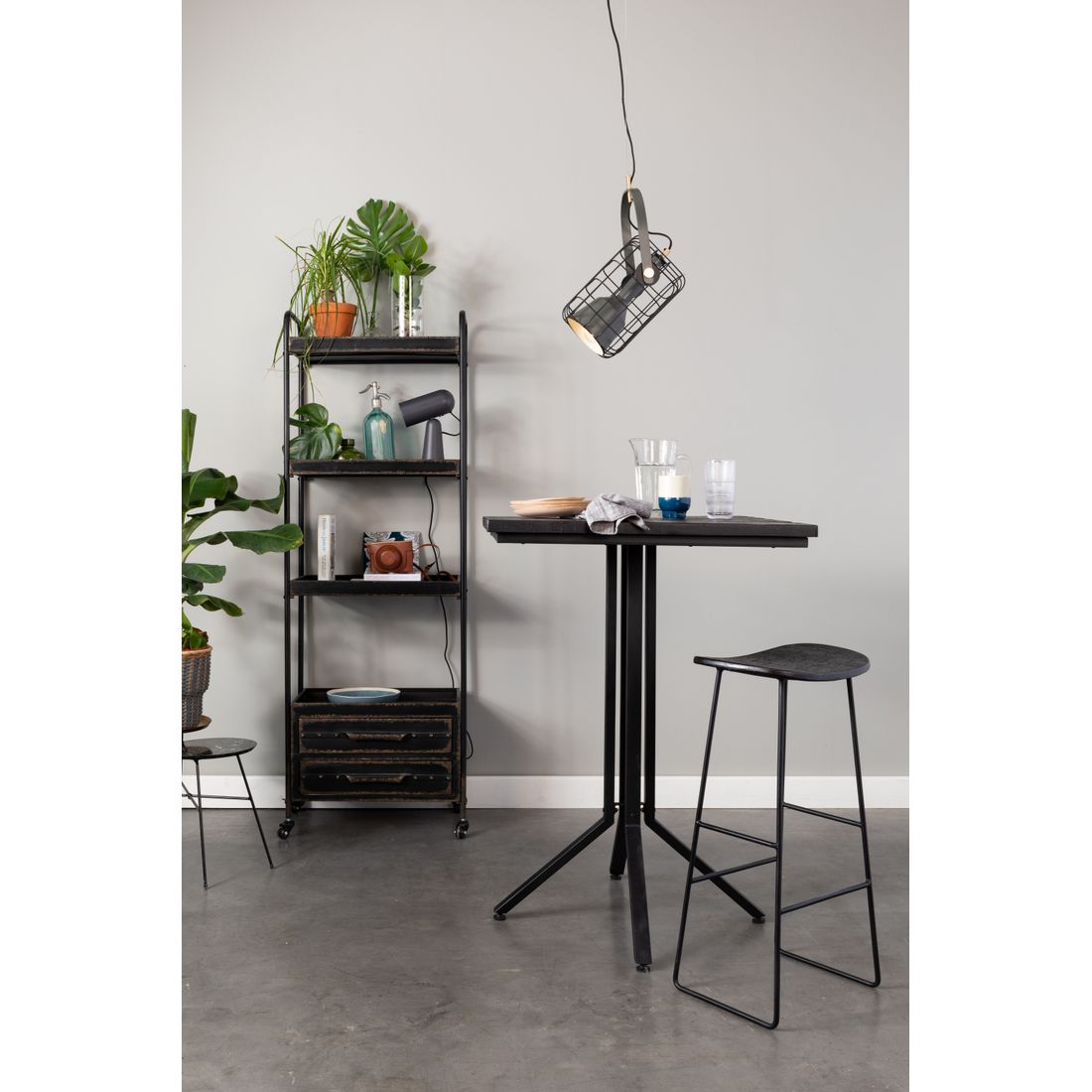 White Label Living Barkruk Tangle Zwart