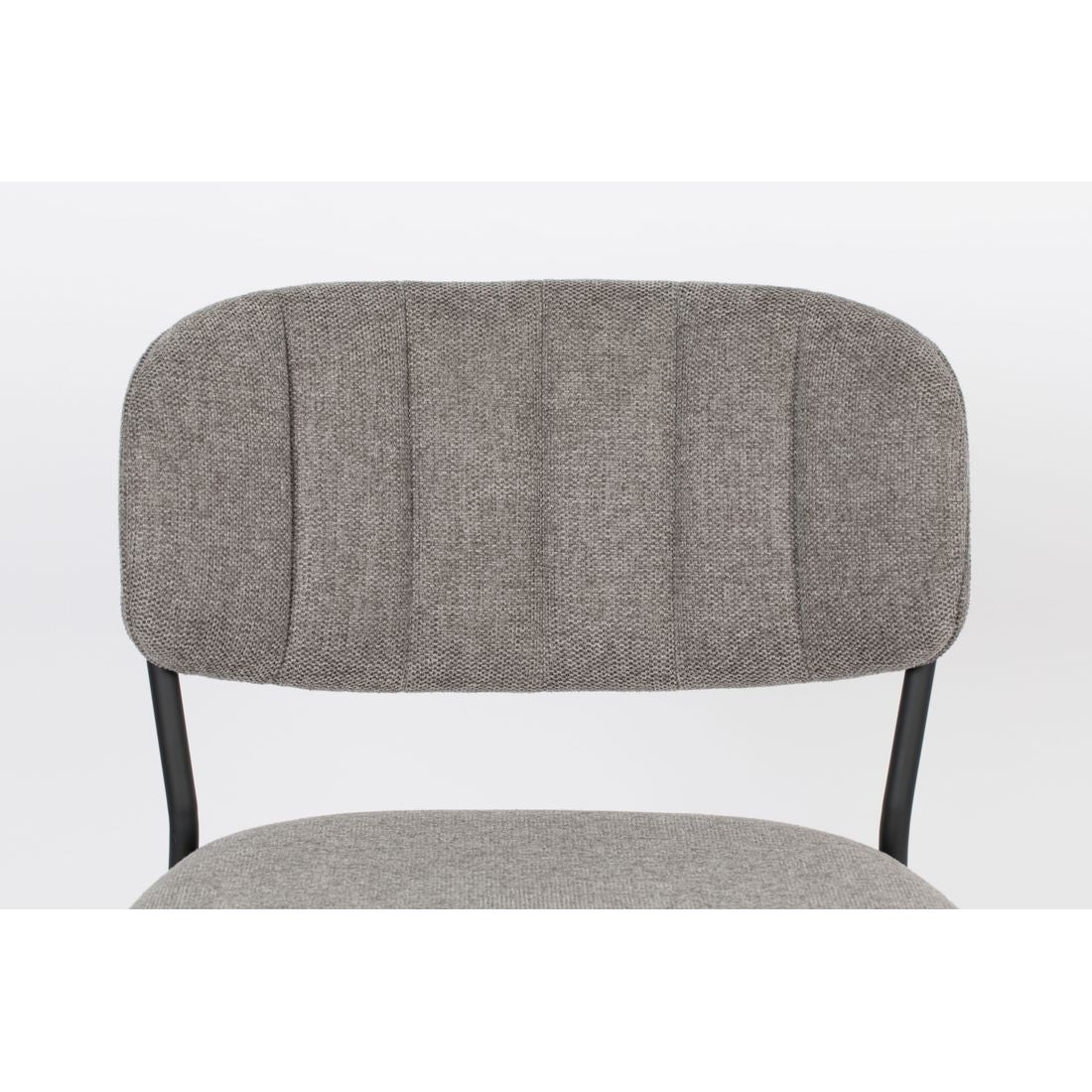 White Label Living Barkruk Jolien Zwart Grijs