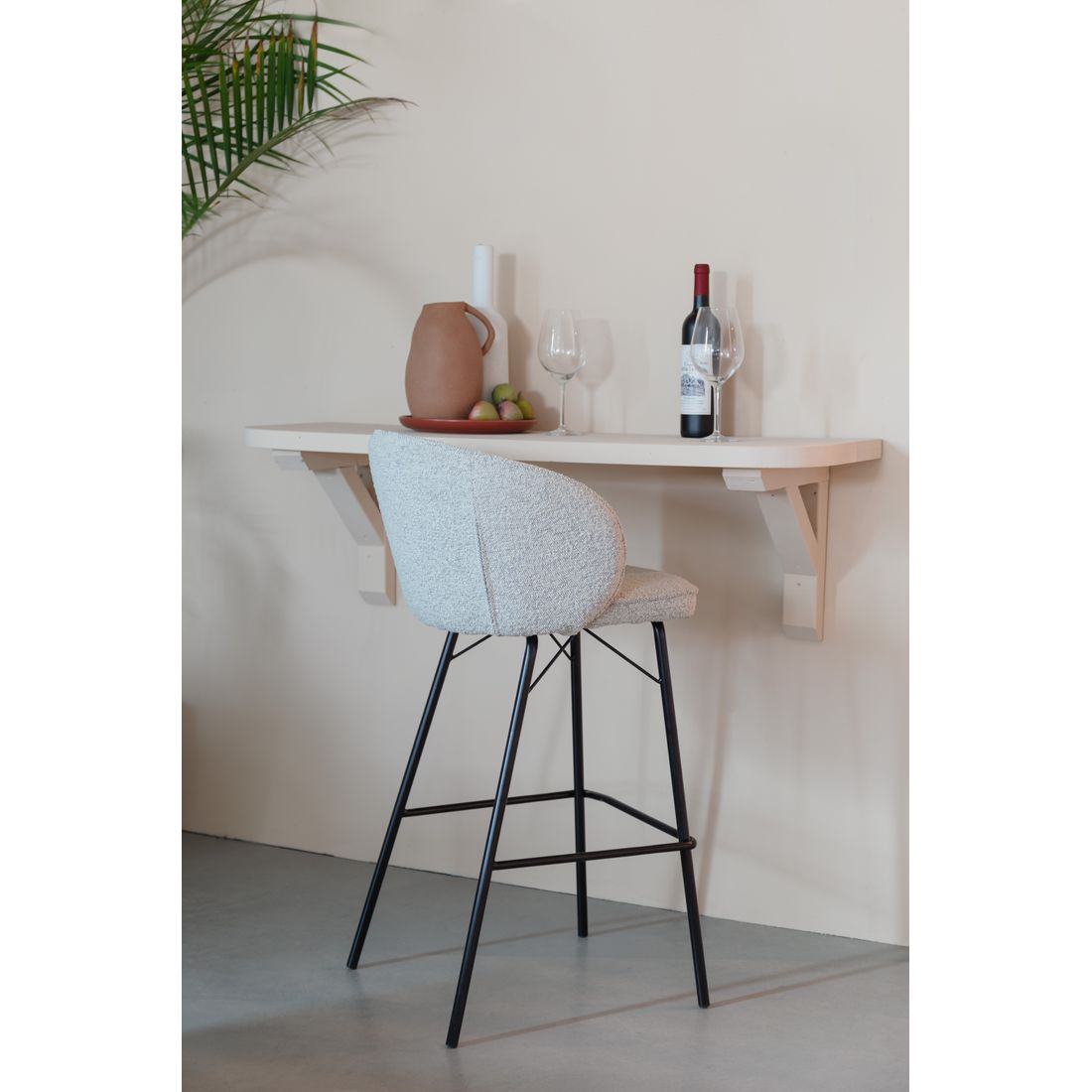 White Label Living Barkruk Joa Beige