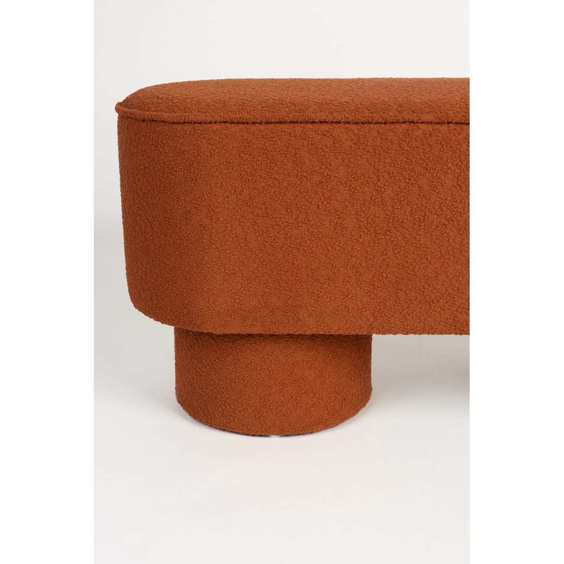 White Label Living Bankje Marcos Rood Bruin