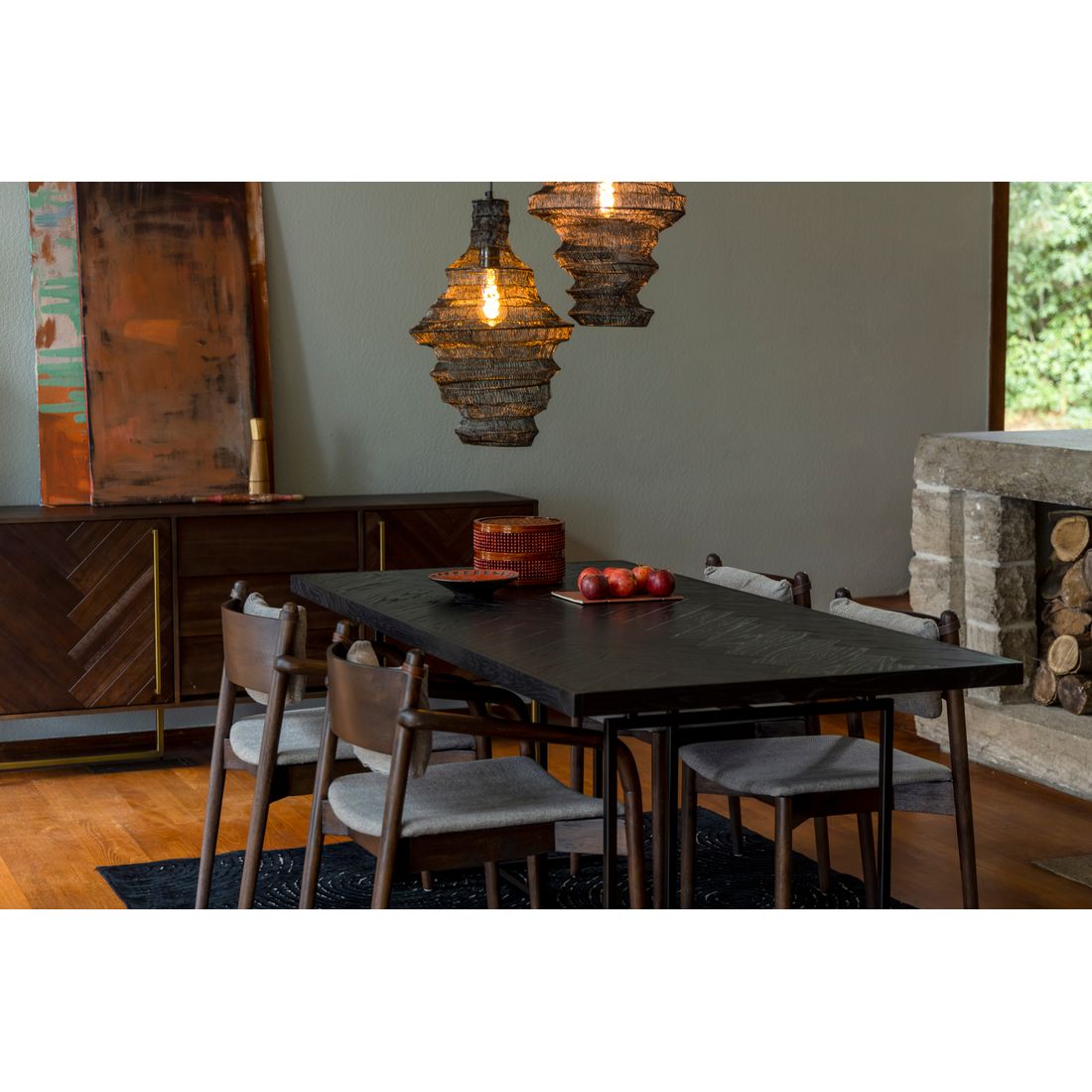 Dutchbone Eettafel Class 180x90cm Zwart