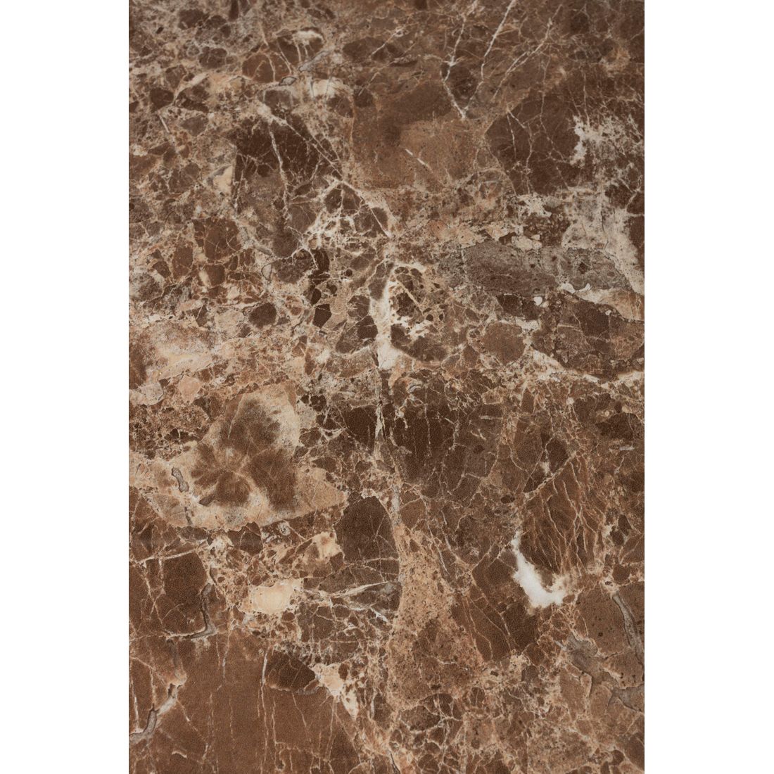 White Label Living Eettafel Maru Rond 110cm Bruin Marmerlook