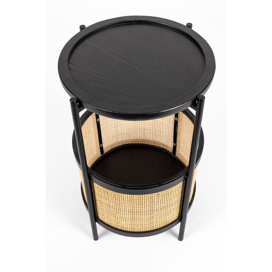 White Label Living Bijzettafel Makoto Zwart