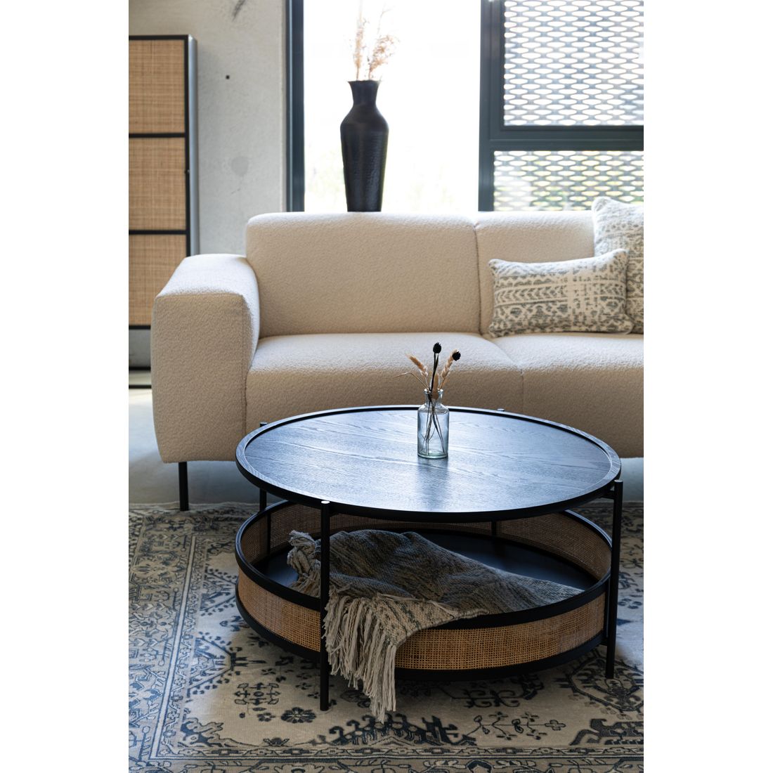 White Label Living Salontafel Makoto Zwart