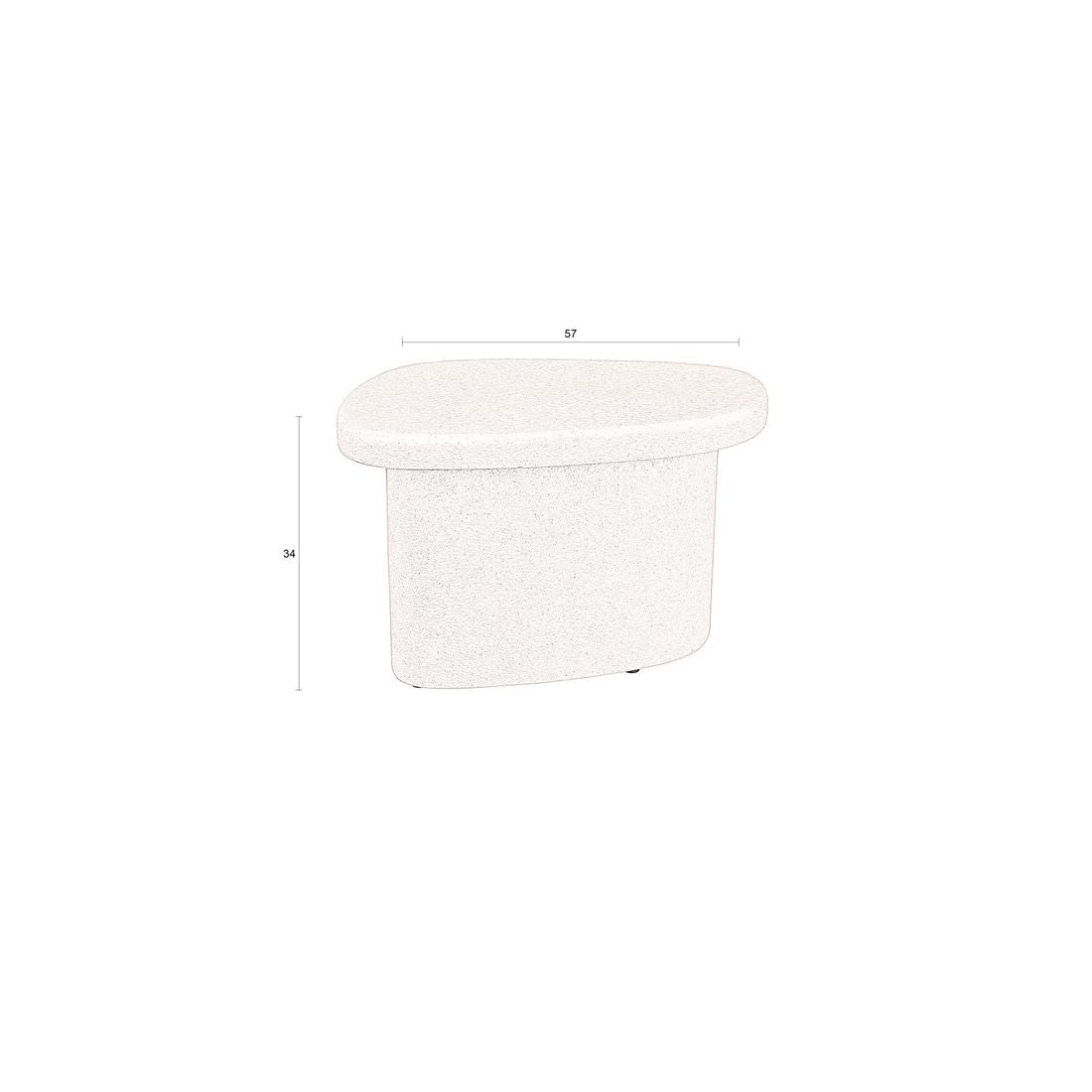 Dutchbone Bijzettafel Veda Laag