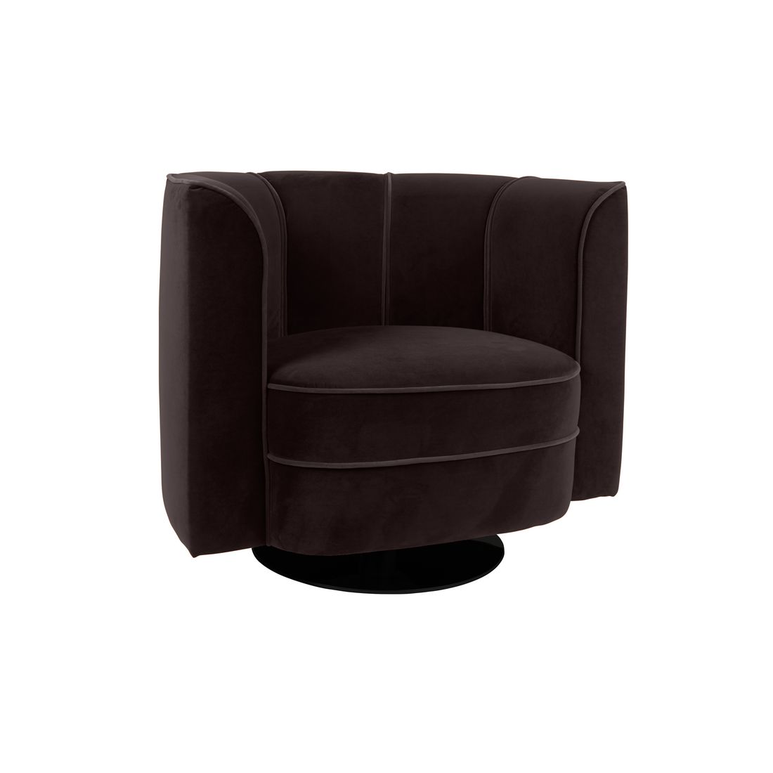 Dutchbone Fauteuil Flower Zwart