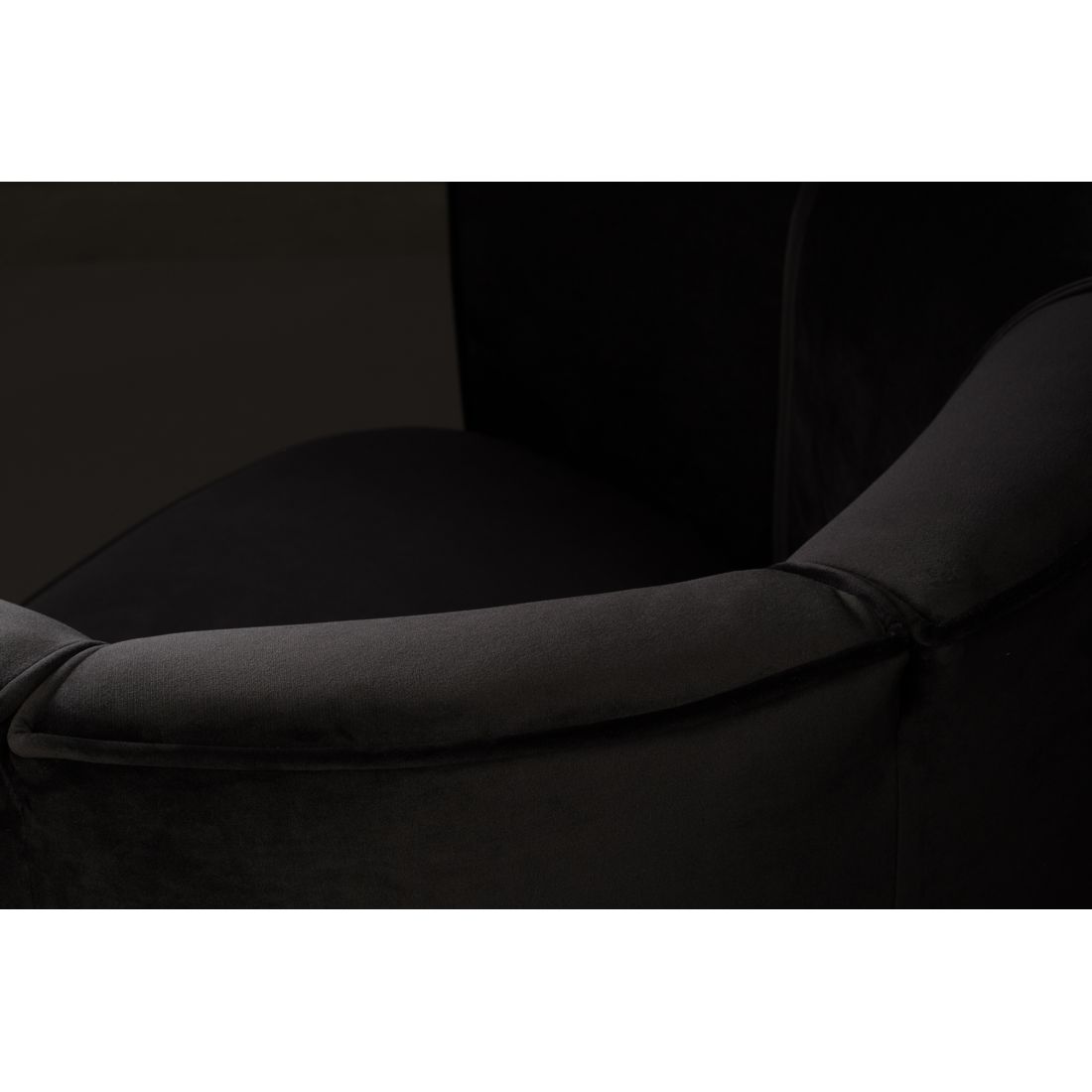 Dutchbone Fauteuil Flower Zwart