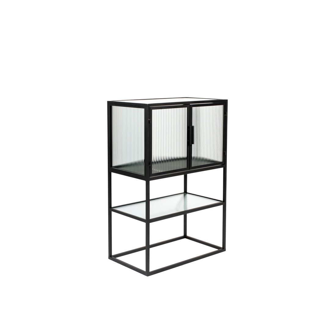 Dutchbone Vitrinekast Boli Smal Zwart