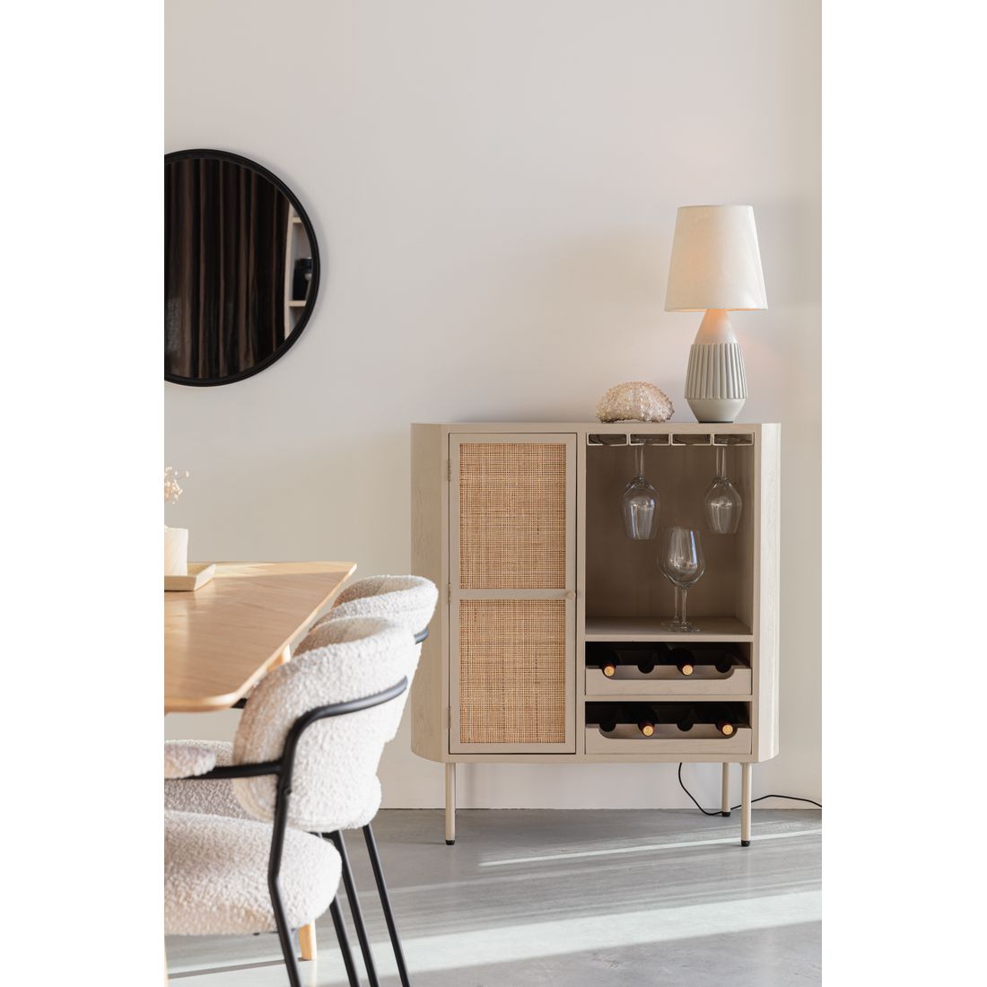 White Label Living Wijnkast Amaya Laag