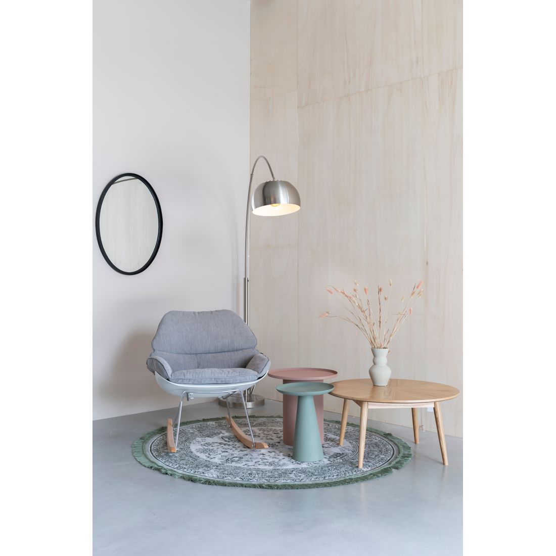 White Label Living Vloerlamp Metal Bow