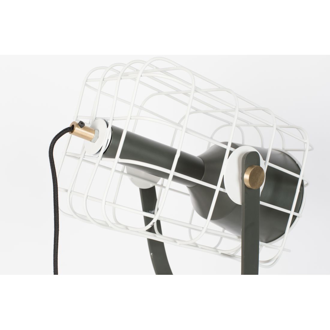 White Label Living Vloerlamp Cage Wit