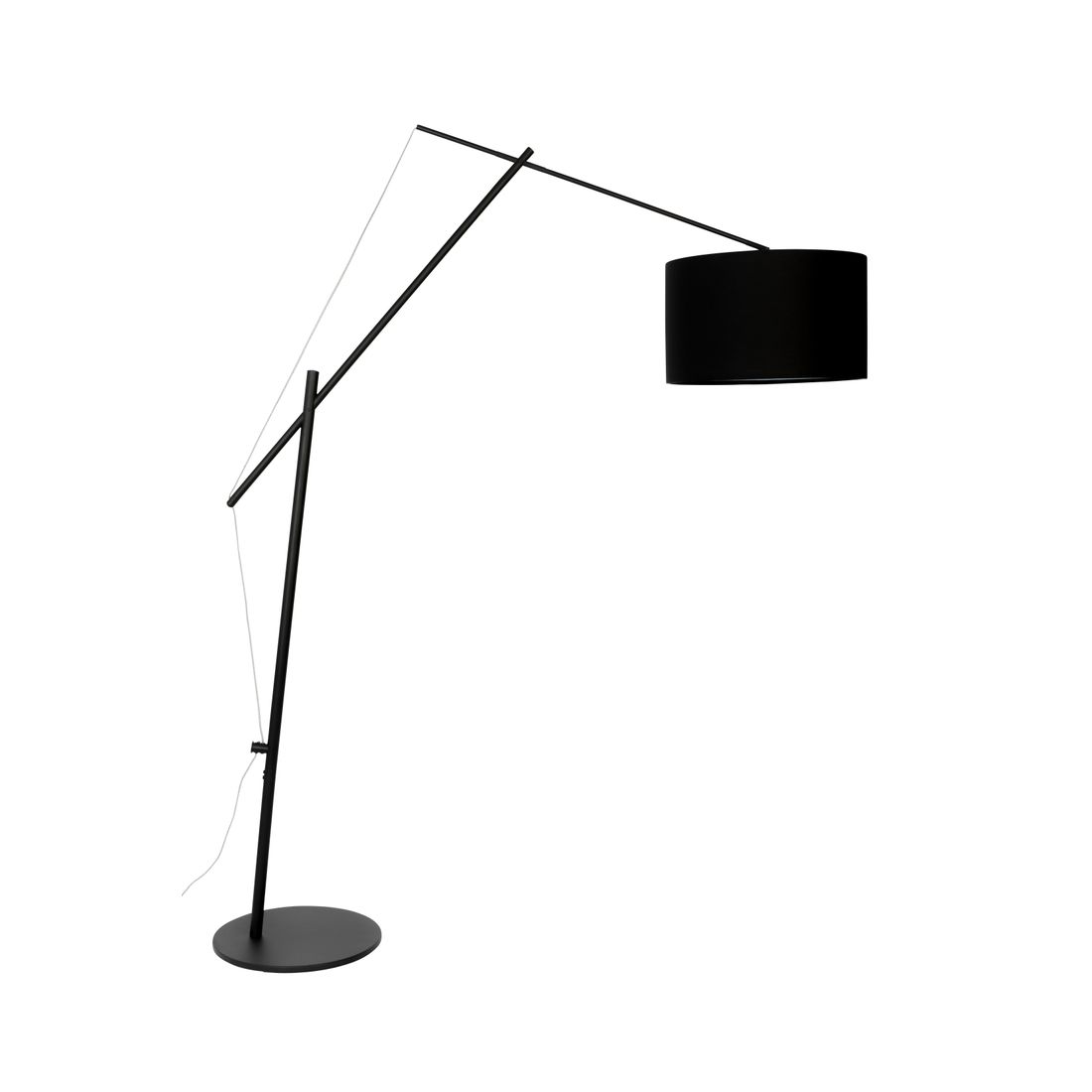 White Label Living Vloerlamp Tokio Zwart