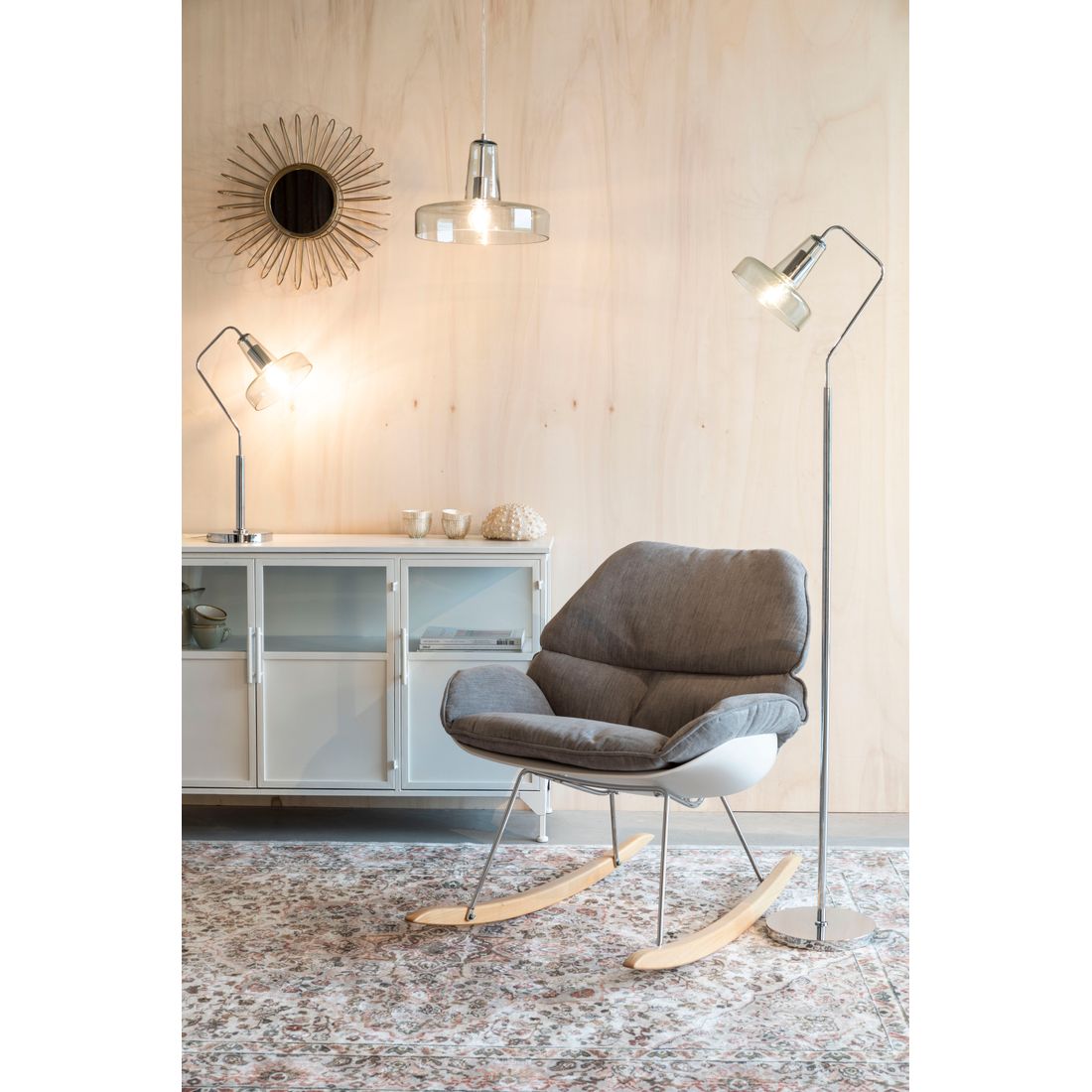 White Label Living Vloerlamp Anshin Groen