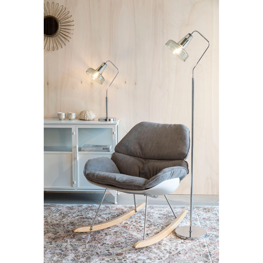 White Label Living Vloerlamp Anshin Groen