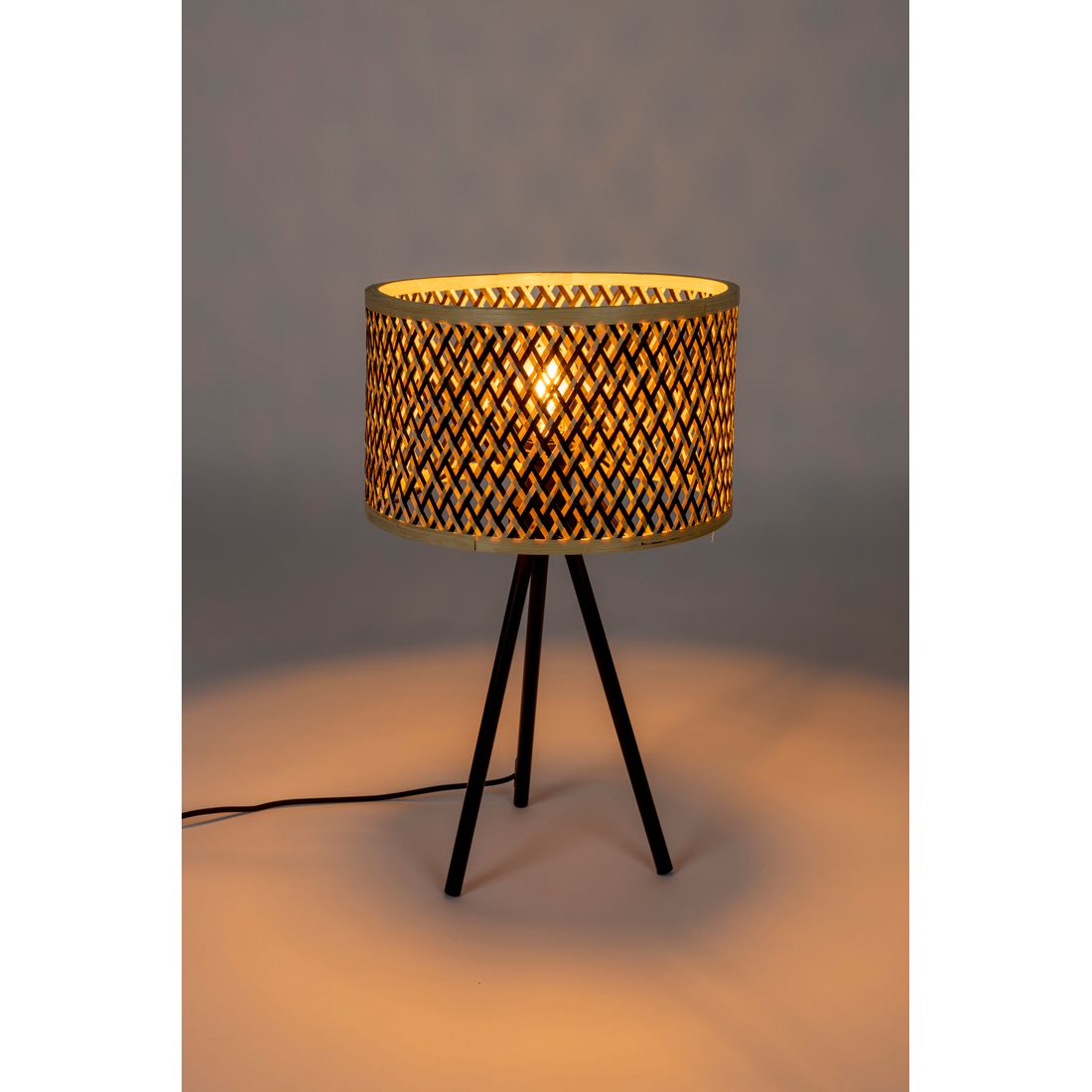 White Label Living Tafellamp Isla Bamboo
