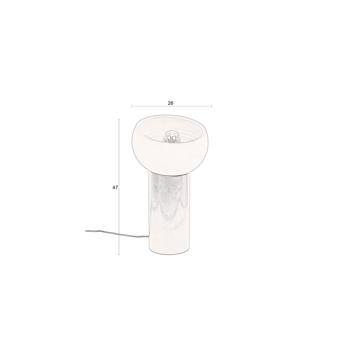 Dutchbone Tafellamp Zahra M