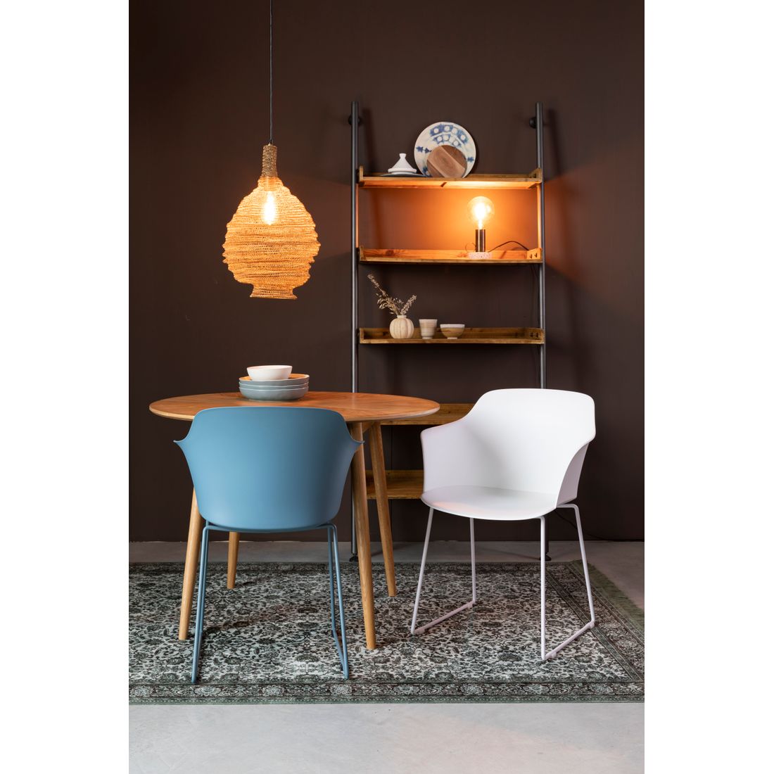 White Label Living Hanglamp Lena Messing M