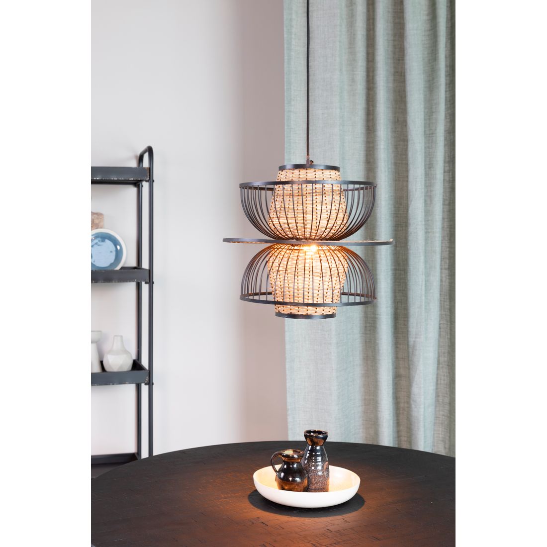 White Label Living Hanglamp Carmen Rotan L