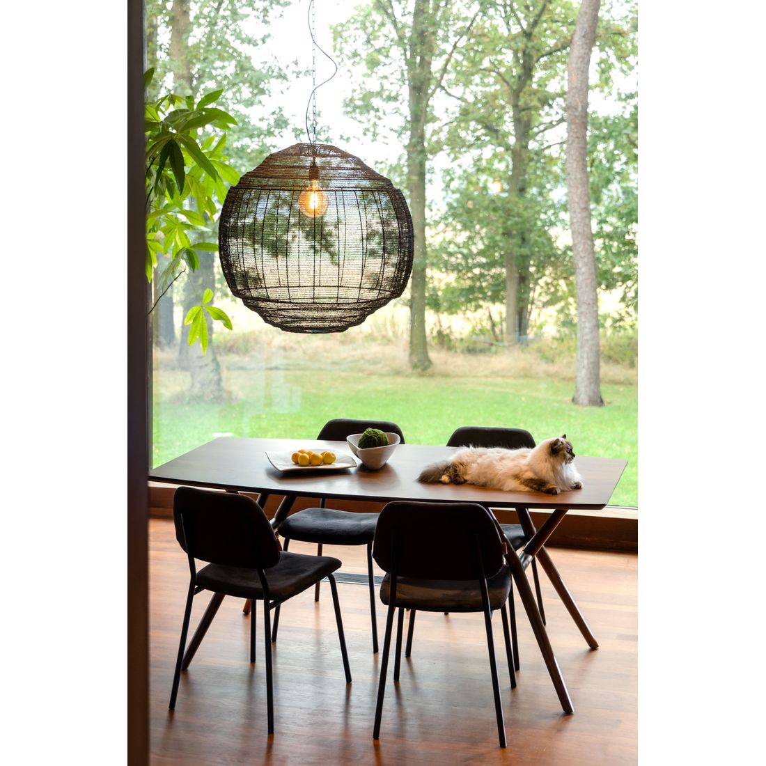 Dutchbone Hanglamp Meezan Zwart XL