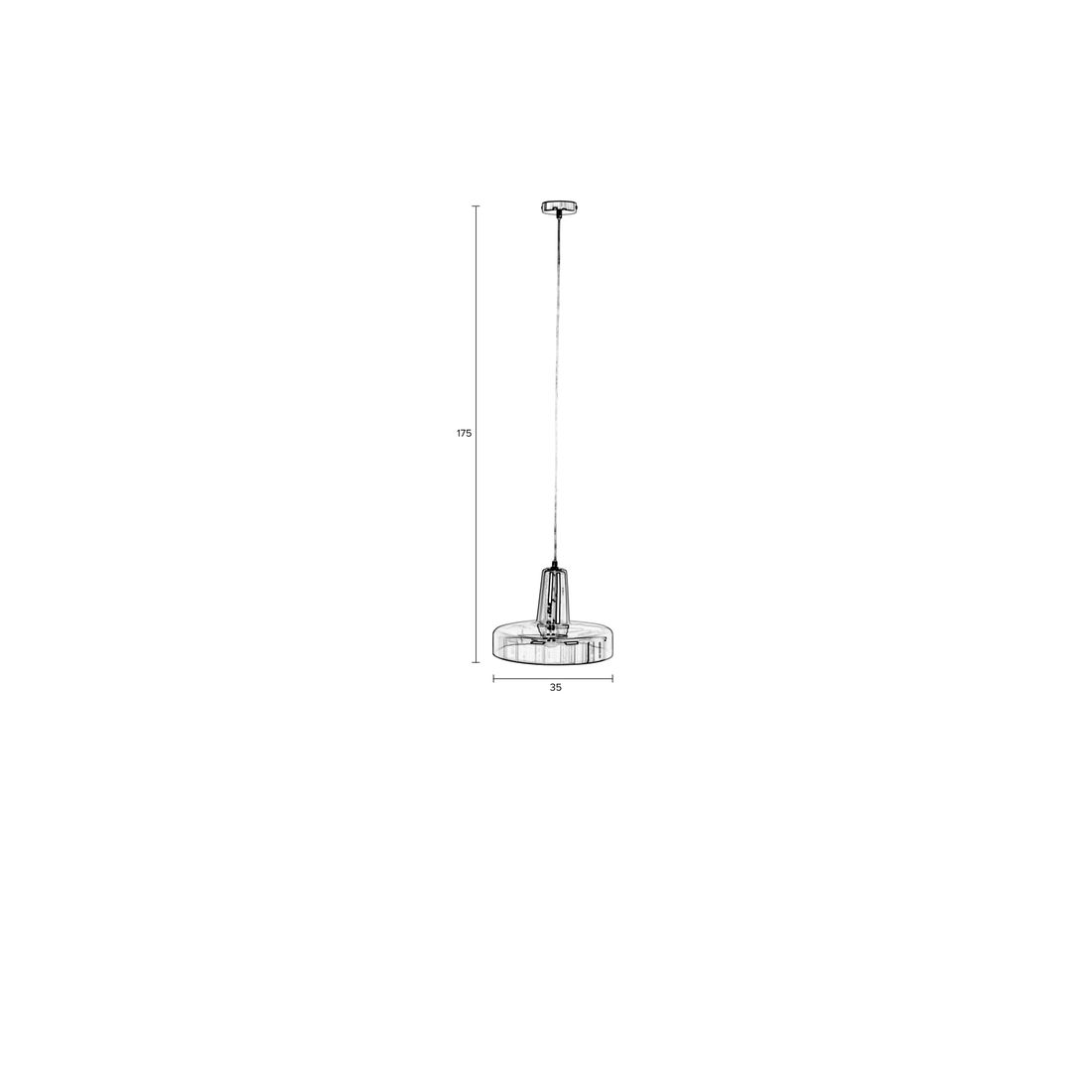 White Label Living Hanglamp Anshin Smoke M