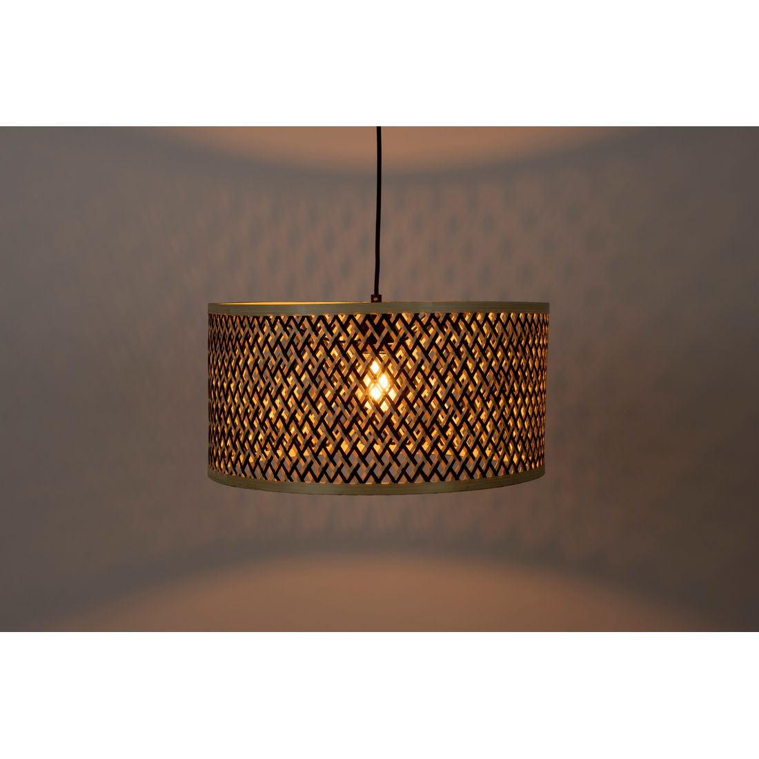 White Label Living Hanglamp Isla Bamboo S