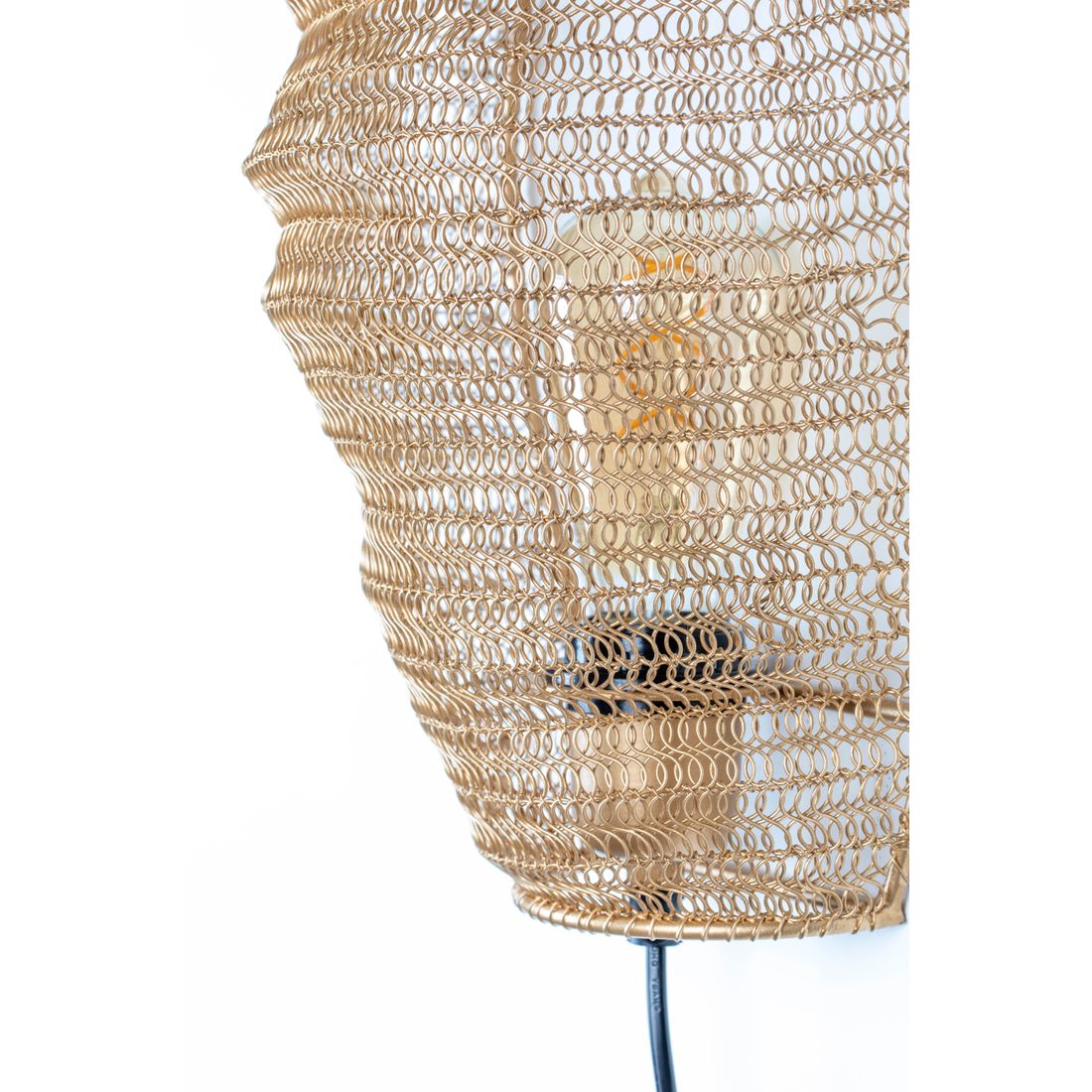 White Label Living Wandlamp Lena Messing