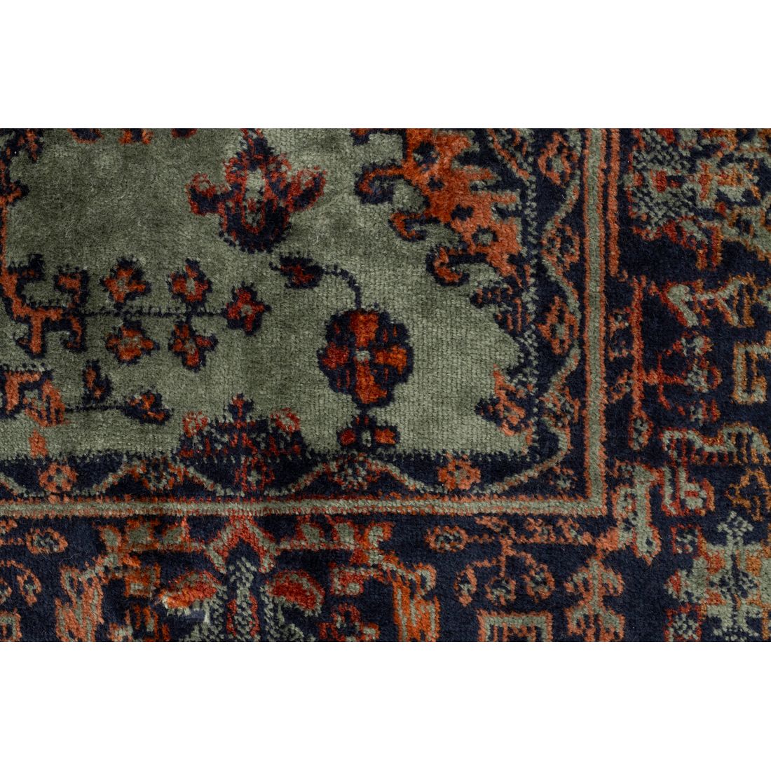 White Label Living Vloerkleed Raz 240x80cm Groen