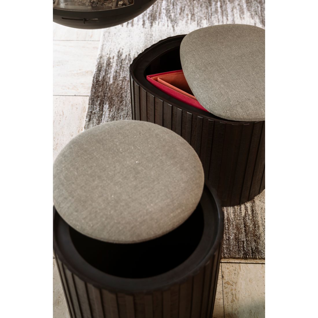 Dutchbone Poef Bay Laag