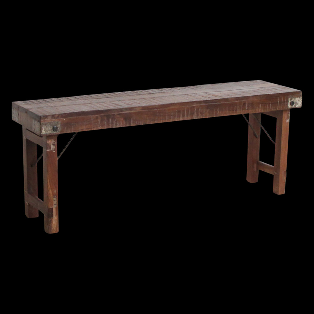 Raw Materials Inklapbare Eetkamerbank - Fsc-Gerecycled Hout - 120 Cm