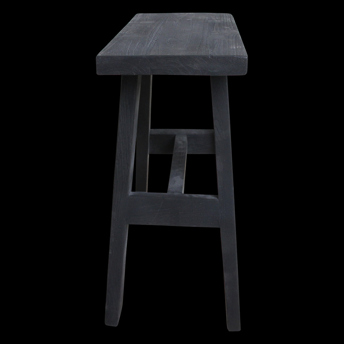 Raw Materials Bankje Hout Zwart Medium