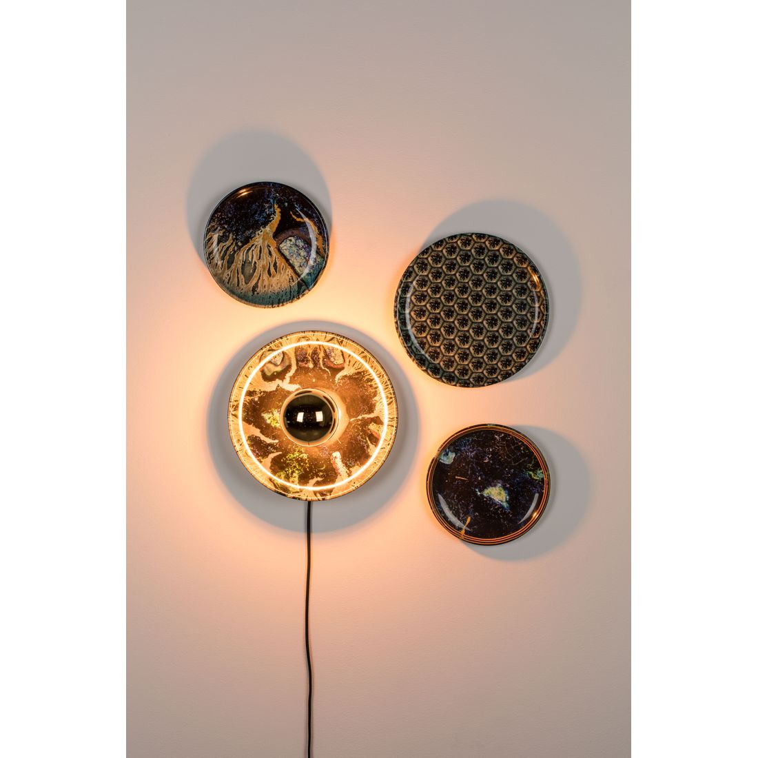 Bold Monkey Wandlamp No Food Here Hexagon (Set van 4)