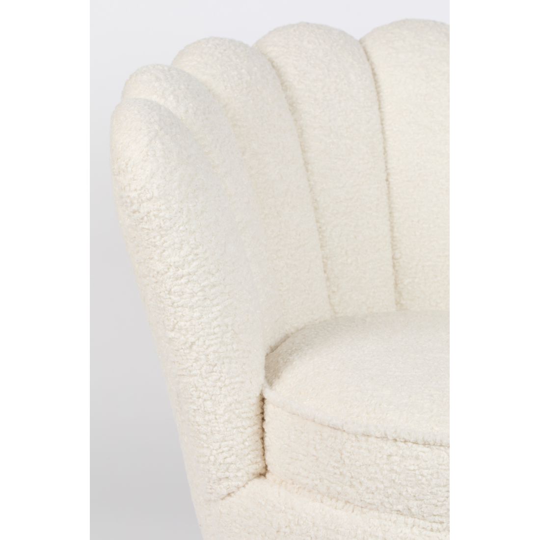 Bold Monkey Fauteuil Mother Of All Shells Teddy Wit - KwaliteitWonen.nl
