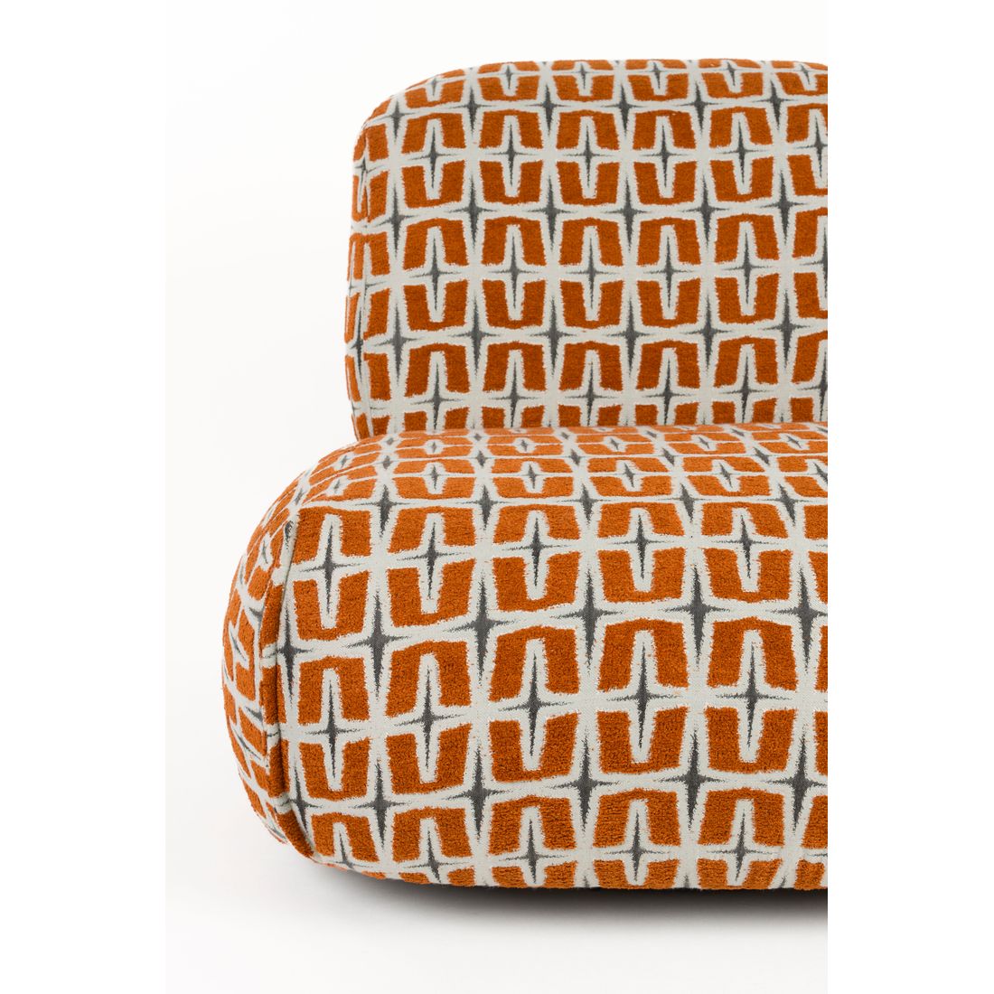 Bold Monkey Fauteuil Ritz Beige/Oranje - KwaliteitWonen.nl