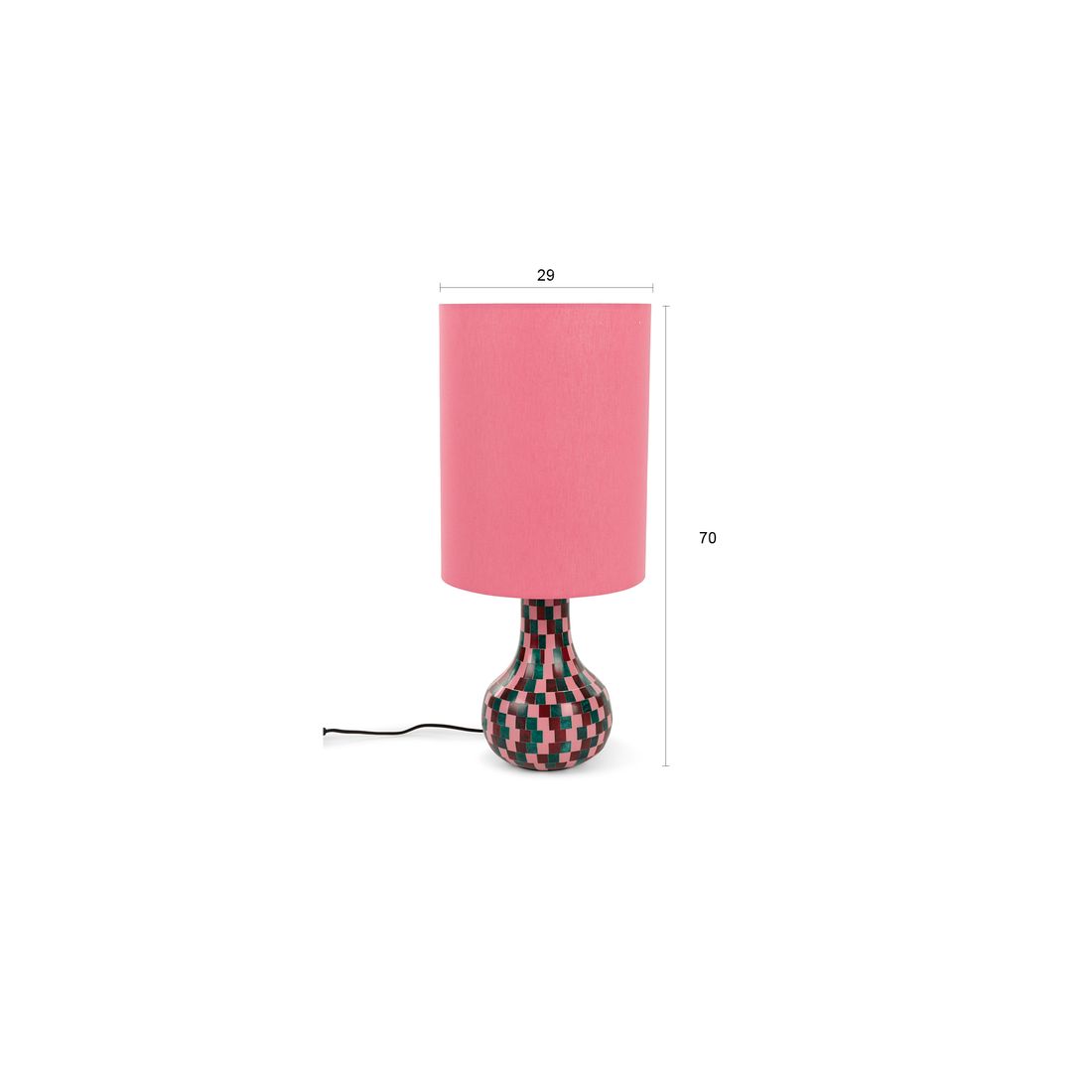 Bold Monkey Tafellamp Don't Be Afraid of Colour Roze - KwaliteitWonen.nl