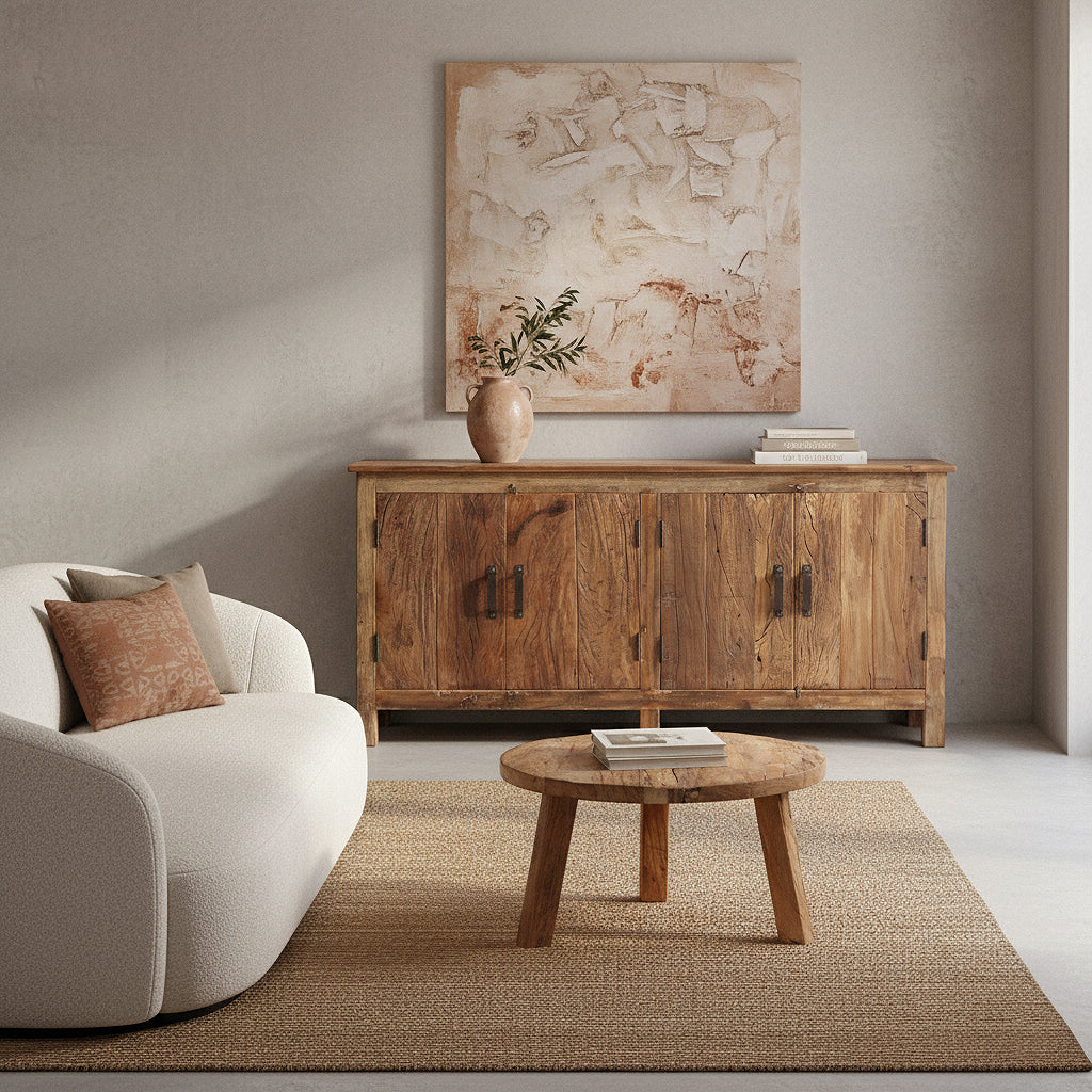 Raw Materials Dressoir Farmwood 4-deurs Gerecycled Hout