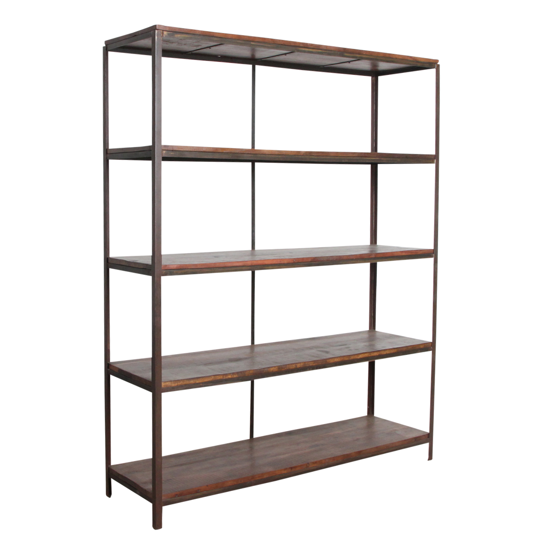 Raw Materials Boekenkast Fabrieks IJzeren Rek Met Houten Planken