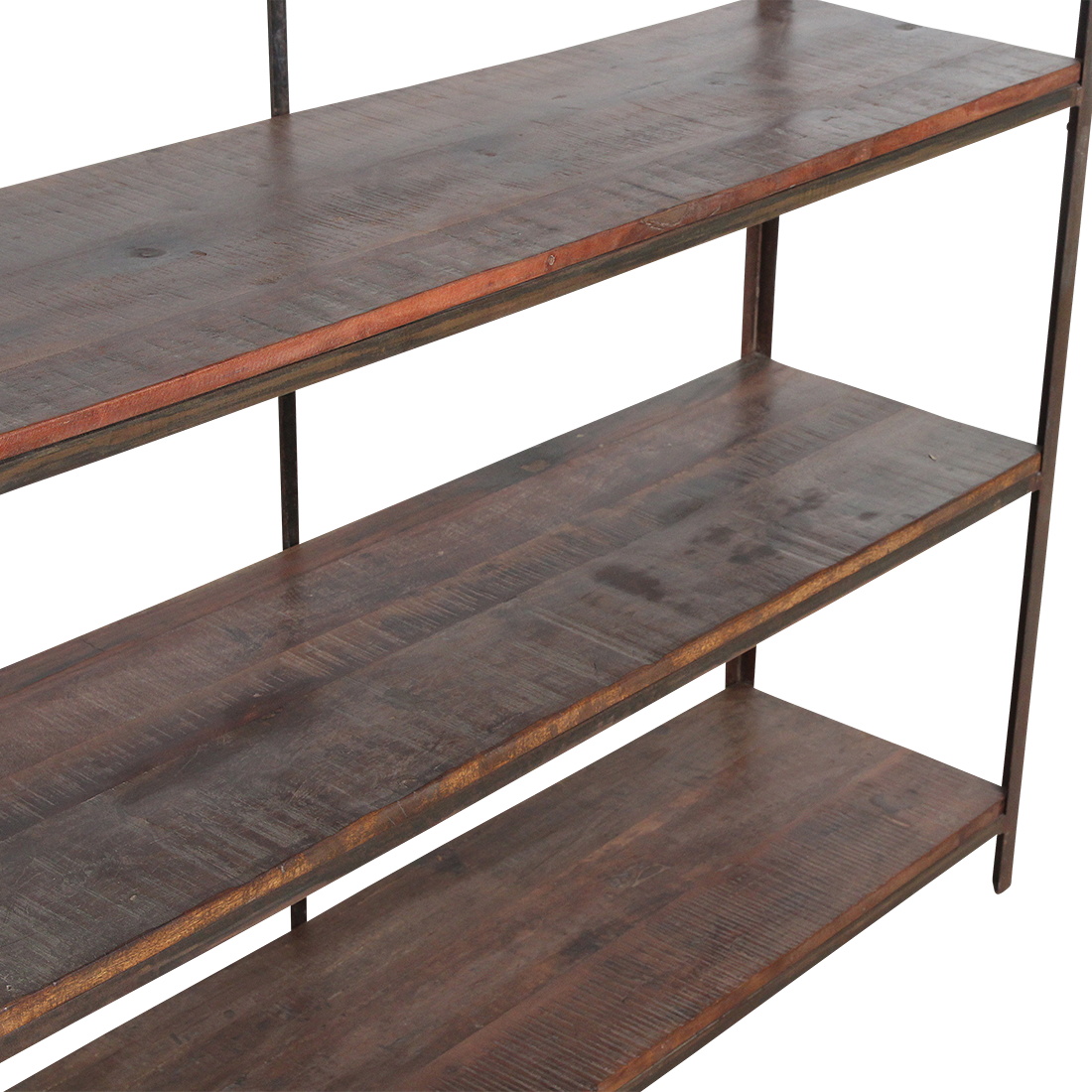 Raw Materials Boekenkast Fabrieks IJzeren Rek Met Houten Planken