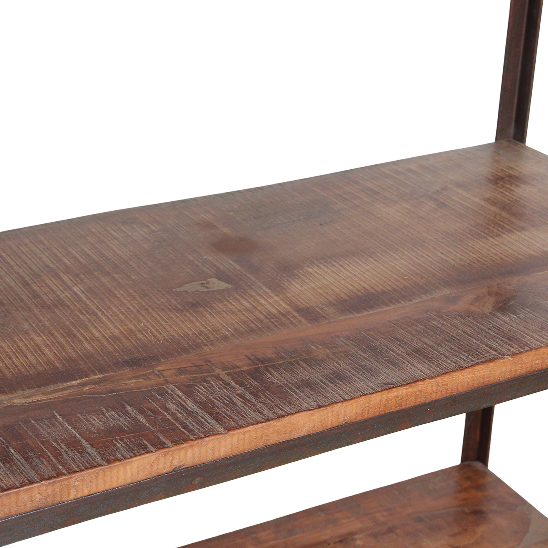 Raw Materials Boekenkast Fabriekshoog IJzeren Rek Met Houten Planken