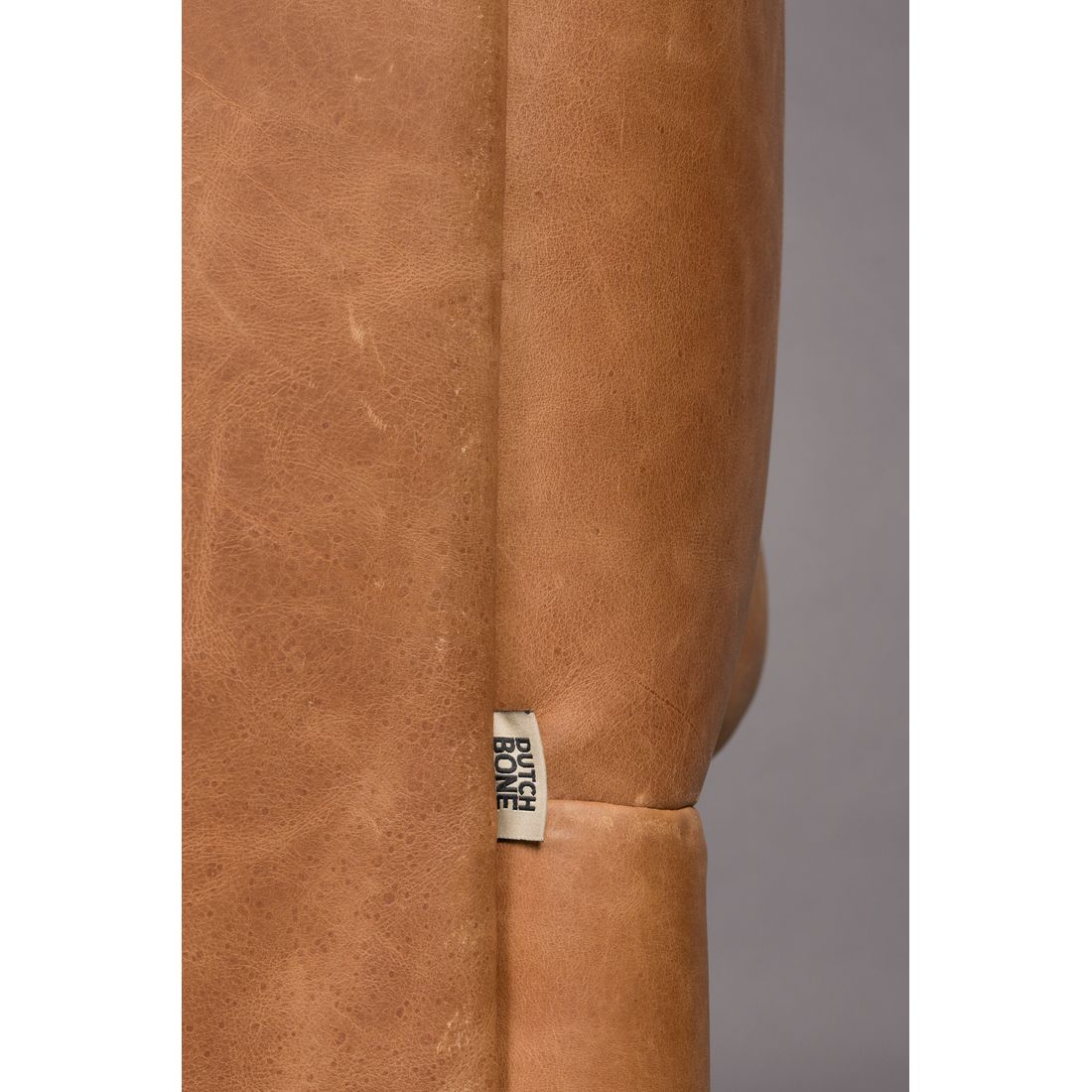 Dutchbone 3-zits Bank Douglas Wax Leer Cognac - KwaliteitWonen.nl