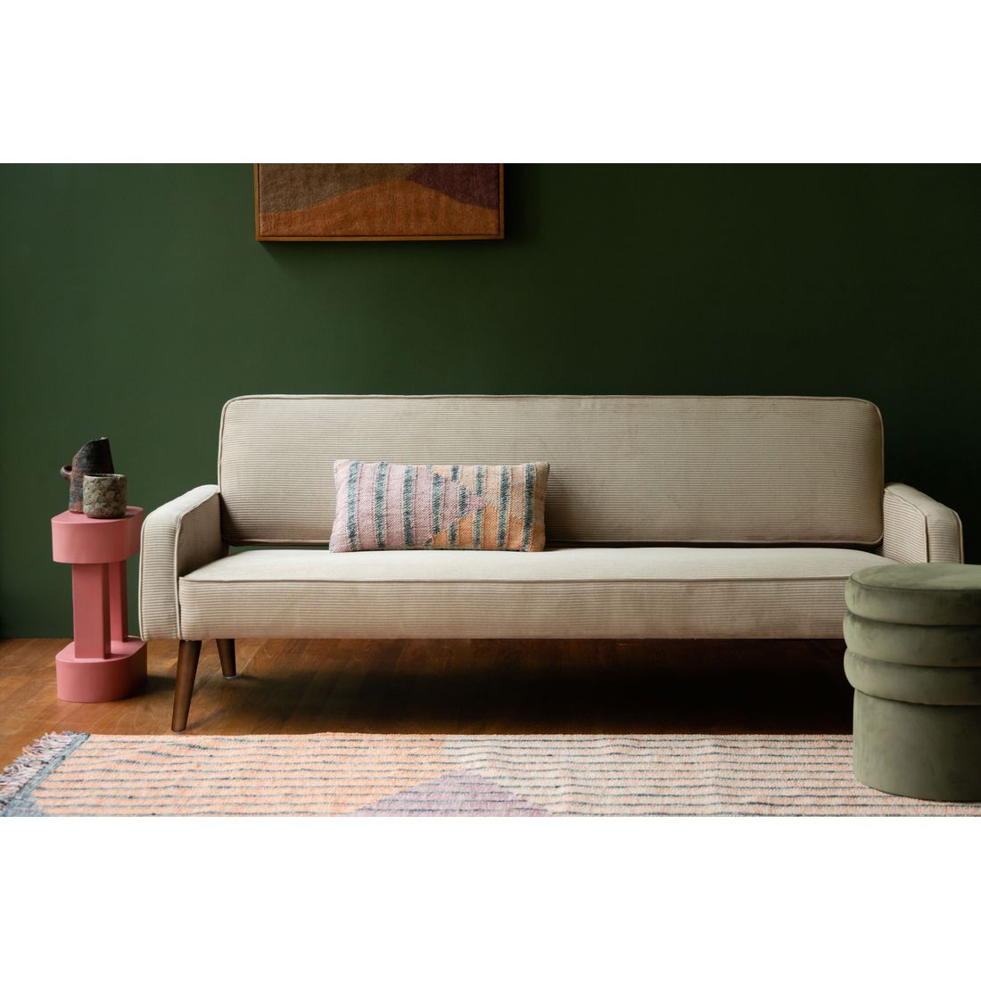 Dutchbone 3-zits Bank Preston Beige - KwaliteitWonen.nl