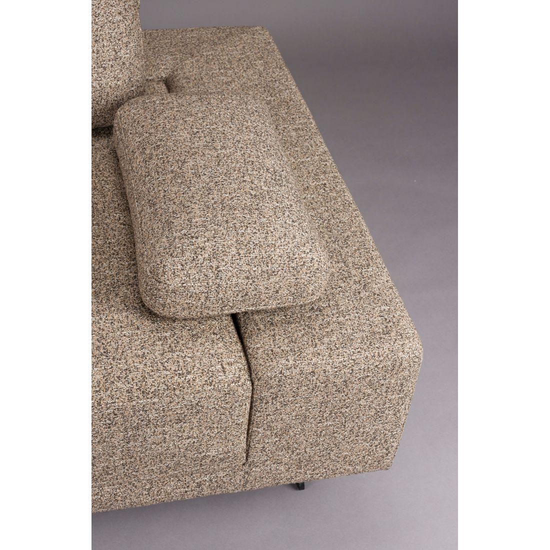 Dutchbone 3-zits Bank Shelly Beige + Chaise Longue Links - KwaliteitWonen.nl