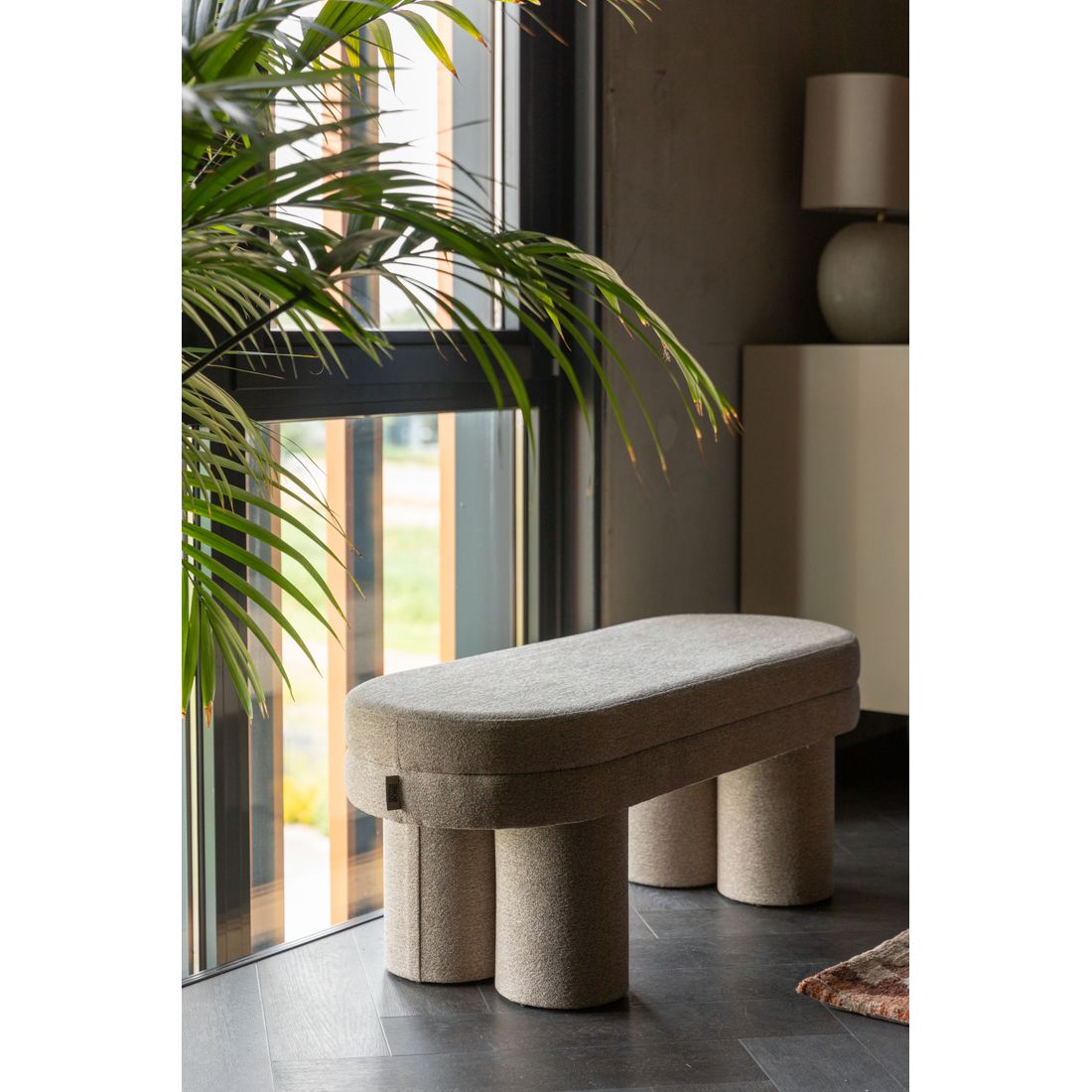 Dutchbone Bankje Fern Beige - KwaliteitWonen.nl
