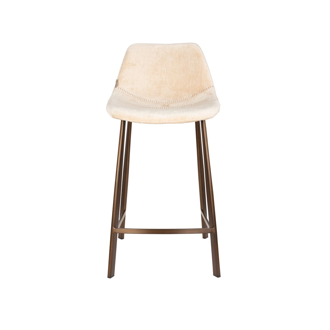 Dutchbone Barkruk Franky Beige Medium - KwaliteitWonen.nl