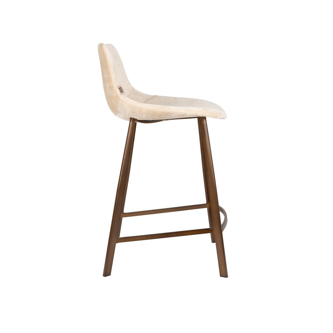 Dutchbone Barkruk Franky Beige Medium - KwaliteitWonen.nl