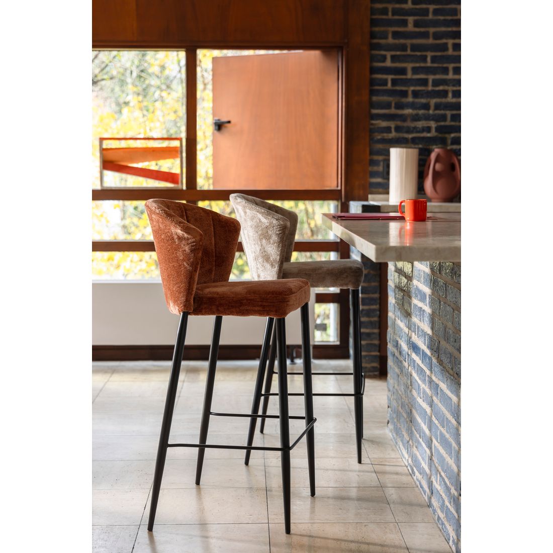 Dutchbone Barkruk Georgia Beige - KwaliteitWonen.nl