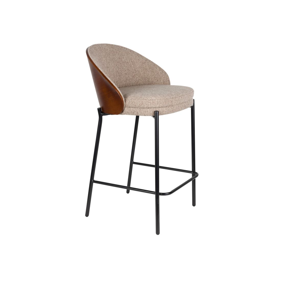 Dutchbone Barkruk Rodin Beige - KwaliteitWonen.nl