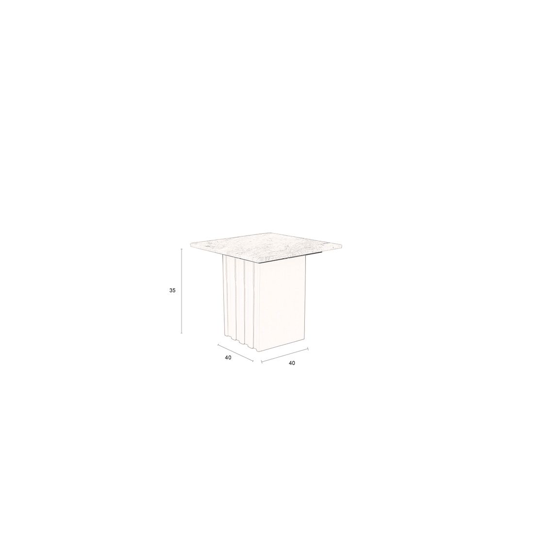 Dutchbone Bijzettafel Clayton - KwaliteitWonen.nl