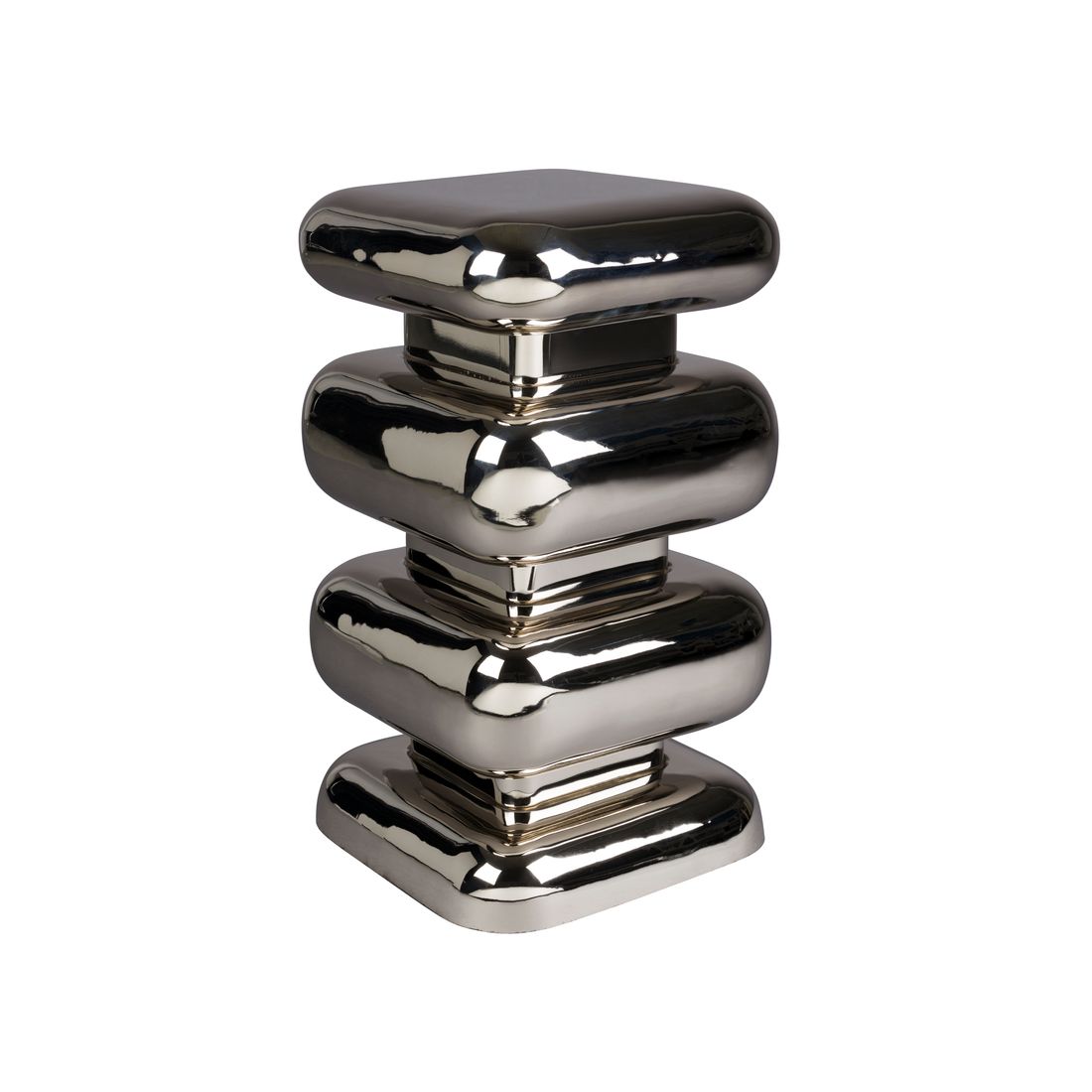 Dutchbone Bijzettafel Stubby Chrome - KwaliteitWonen.nl