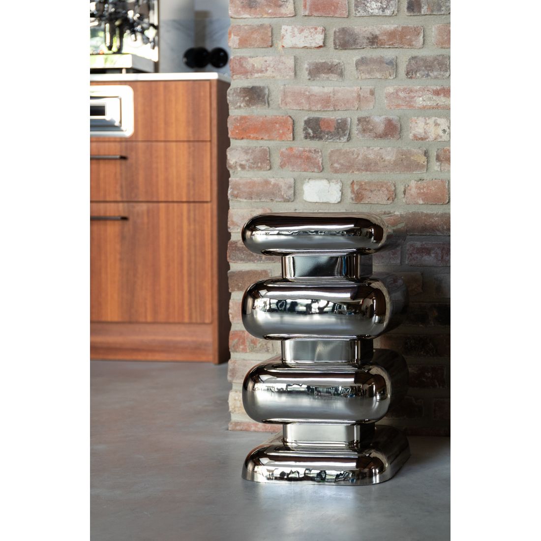 Dutchbone Bijzettafel Stubby Chrome - KwaliteitWonen.nl