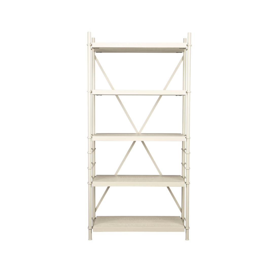 Dutchbone Boekenkast Shelf Iron Beige Hoog-Kwaliteitwonen.nl